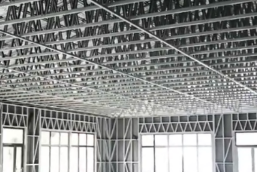 Skyscraper steel frame
